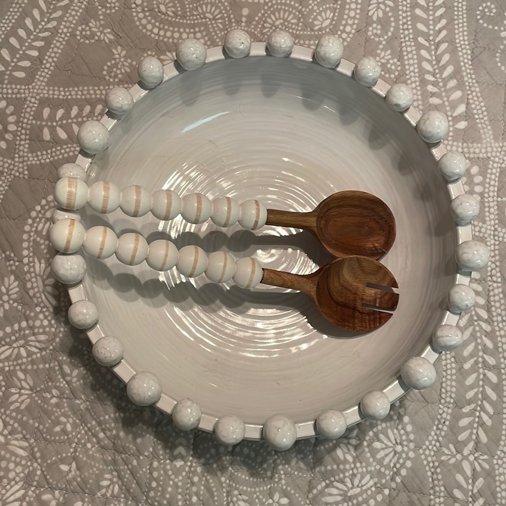 Mud Pie Raised Dotted Rim Bowl